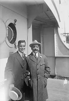 Felix Warburg Posing with Son