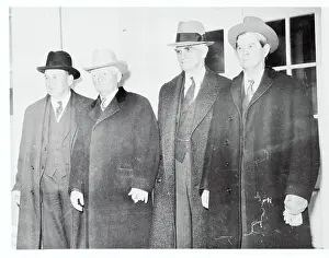 Byrns Prints: Fellow Politicians Posing at White House