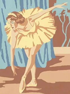 Captivating Art Illustrations Collection: Female ballet dancer