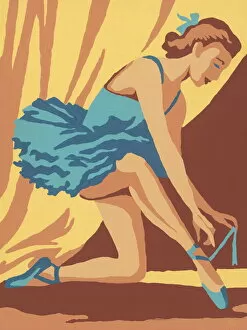 Unique Art Illustrations Gallery: Female ballet dancer