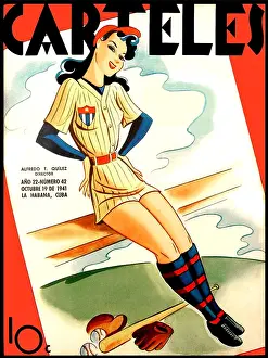 Female Baseball Star