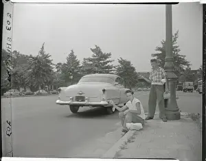 Female Hitchhikers Receiving a Ride