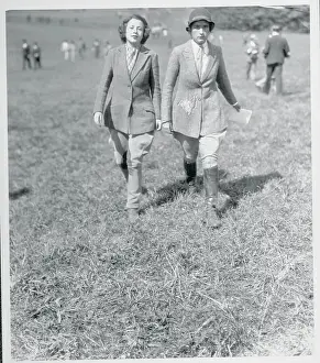 Westbury Prints: Female Patrons Attending Steeplechase Event