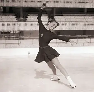 Skating Prints: Female Skater on the Ice