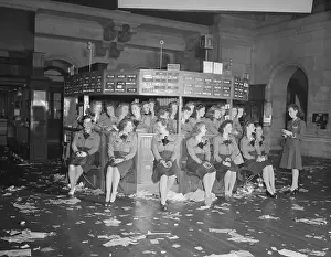 Female Stock Floor Workers Posing as Group