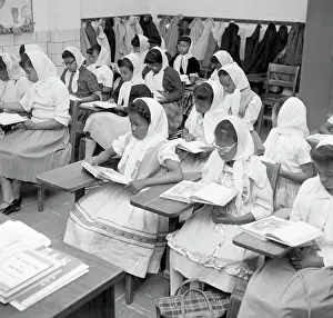 Pre Teen Girl Prints: Female Students in University of Islam Class
