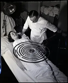 Technician Prints: Female Subject With Wave Oscillator