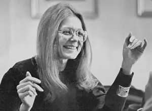Columbus Prints: Feminine Activist Gloria Steinem at Book Promotional Event