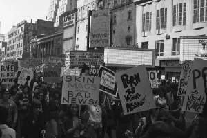 March Prints: Feminist Demonstrators Marching in New York City