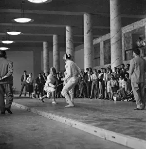 Fencing Prints: Fencing Match at Rome Olympics