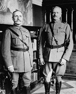 Alliance Prints: Ferdinand Foch & Gen Pershing In Office