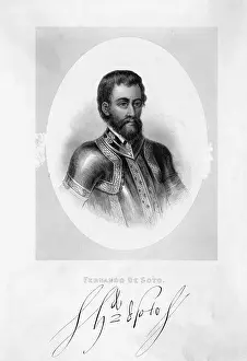 Fernando De Soto Engraving