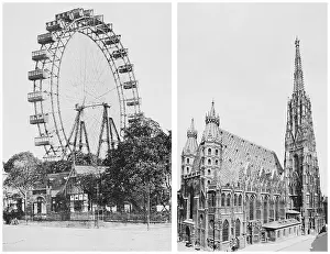 Gothic Prints: Ferris Wheel and St. Stephen's