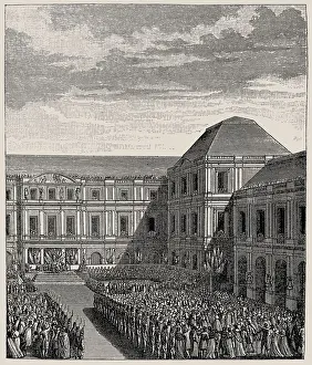 Festival celebrating Napoleon Bonaparte at the Palace of the Directoire, after Treaty