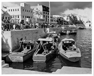Cafe Prints: Festive Near The Water In Hamilton, Bermudas