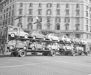 Fiat Cars Being Delivered to Dealers