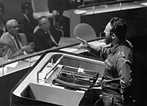Fidel Castro Addressing United Nations