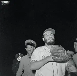 Fidel Castro in Baseball Uniform