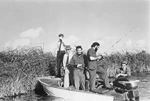 Anastas I Prints: Fidel Castro and Others Fishing
