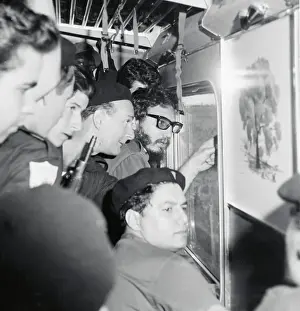 Fidel Castro Leading Student Militia on Maneuvers