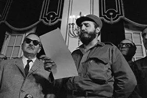 Oath Prints: Fidel Castro Reading the Oath of Office