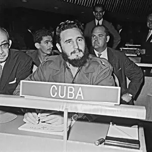 Fidel Castro at a United Nations Meeting