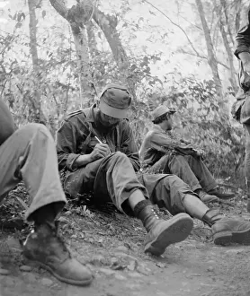 Rebel Prints: Fidel Castro Writing a Letter Under Tree