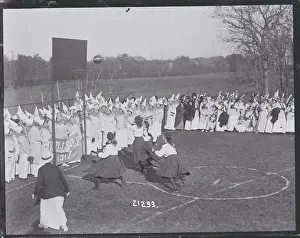 Prints of (Original Caption). Wellesley College Field Day and Halloween Party at Wellesley, Massachusetts, October 31, 1914. Basketball game Hoops Through Time: A Visual Journey of Basketball History: Field Day and Halloween Party