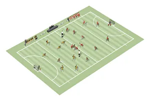 Line Gallery: Field hockey players and positions