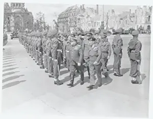 Field Marshal Montgomery Inspecting Troops
