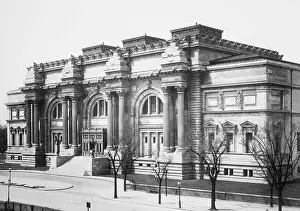Christmas Ornament Prints: Fifth Avenue Facade of Metropolitan Museum of Art