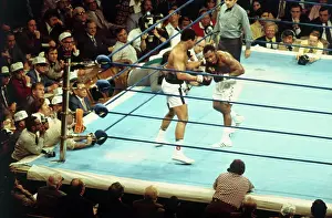Fight Action Between Muhammad Ali and Joe Frazier