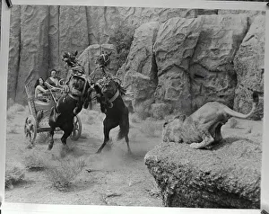 Fighting Lions in Scene from Samson and Delilah