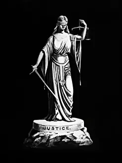 Blindfold Prints: Figure Of Justice/After Sculpture