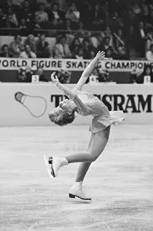 Figure Skater Elaine Zayak Performing Free Style Routine