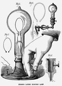 Light Bulb Prints: Four Figures Of Edison'S Electric Lamp