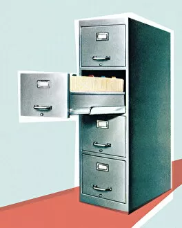 Images Dated 22nd August 2003: File cabinet