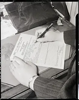 Dating Prints: Filling Out Dating Service Application