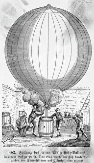 Hydrogen Prints: Filling Hydrogen Balloon In Paris