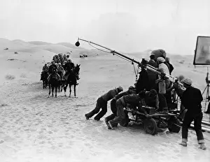 Film Crew Shoots Desert Scene for Under Two Flags