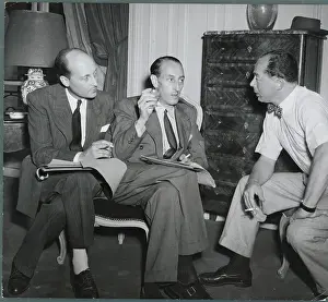 Film Producer Billy Wilder and Associates Conversing