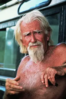 Kenya Prints: Filmmaker George Adamson Posing Shirtless