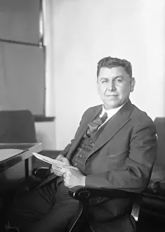 Finance Minister Adolfo De La Huerta at His Desk