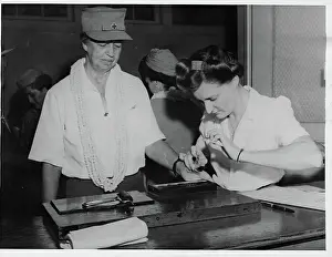 Civil Defense Prints: Fingerprinting Eleanor Roosevelt