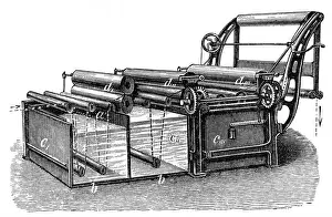 Wide Prints: Finishing machine, broad loom
