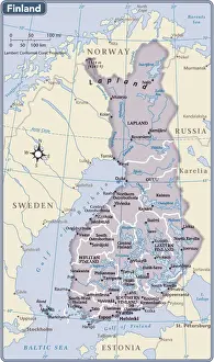 Finland country map