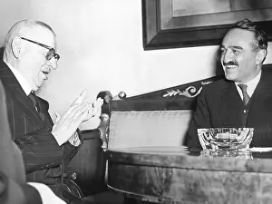 Anastas I Prints: Finnish President Juho Paasikivi and Anastas Mikoyan