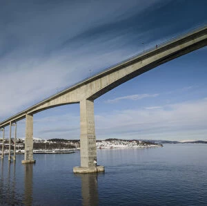 Images Dated 10th March 2016: Finnsnes Bridge, Troms, Norway
