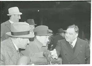 Fiorello LaGuardia and James Walker Shaking Hands