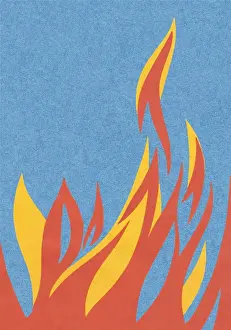 1940 1980 Retro Styled Imagery Prints: Fire